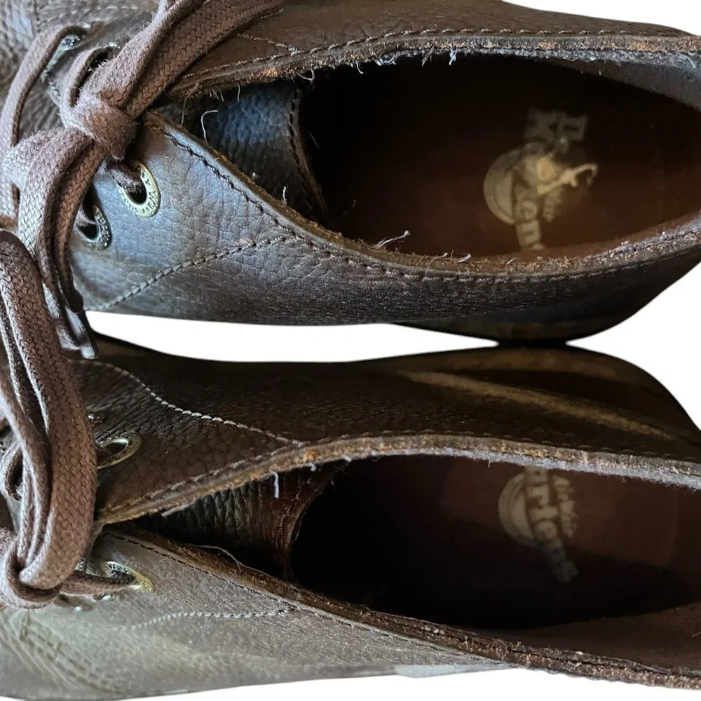 Dr. Martens Sussex Brown Chukka Work Boots Leather Size 12 M Mens Non Slip